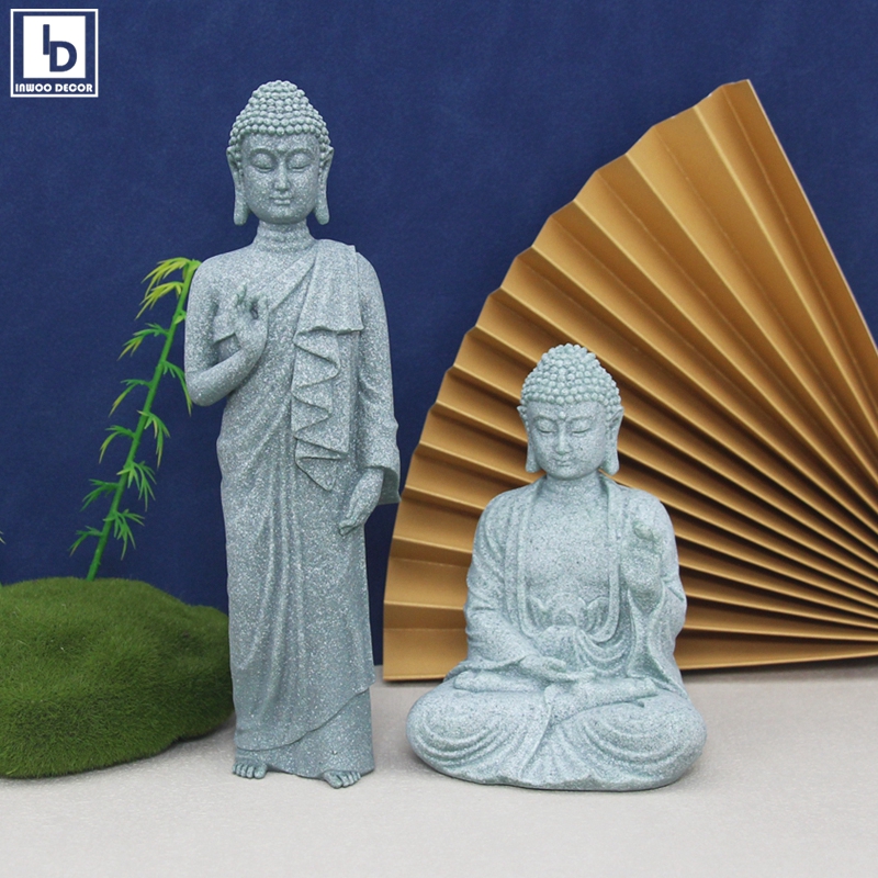 Stone Buddha Little Monks Stat - Bonsai Garden Thailand ulasan dan harga