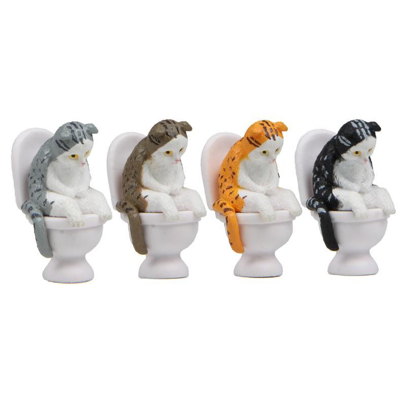 [J] Toilet Seat Cat Model Cart - Bonsai Garden Chinese Garden ulasan dan harga