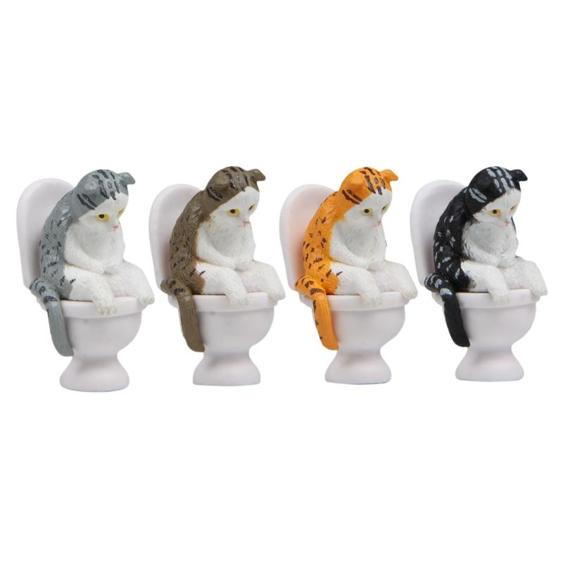 [J] Toilet Seat Cat Model Cart - Bonsai Garden Chinese Garden ulasan dan harga