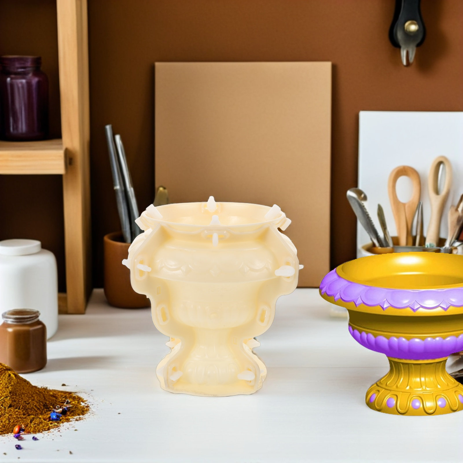 Roman Style Cement Pot Mold Th - Bonsai Garden Pot ulasan dan harga