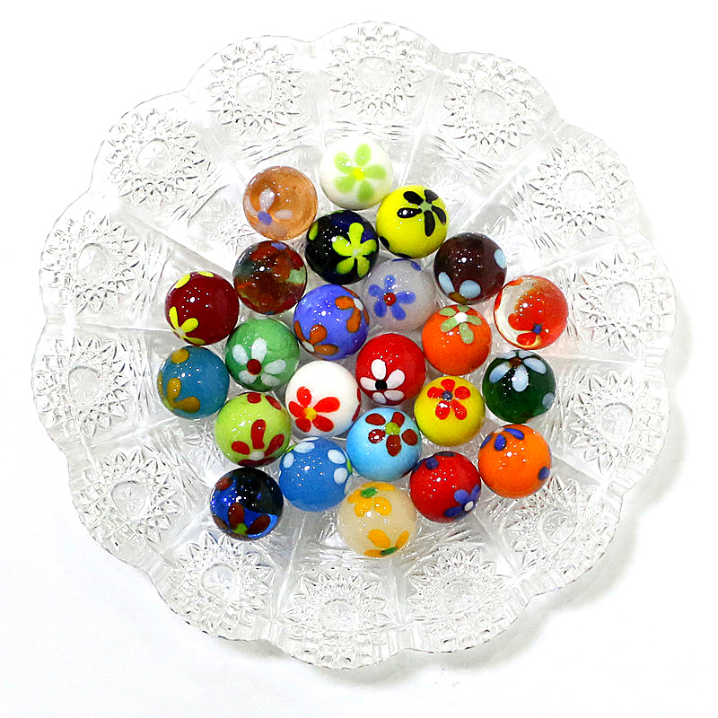 6pcs 16mm Colorful Rare Glass  - Bonsai Garden Chinese Garden ulasan dan harga