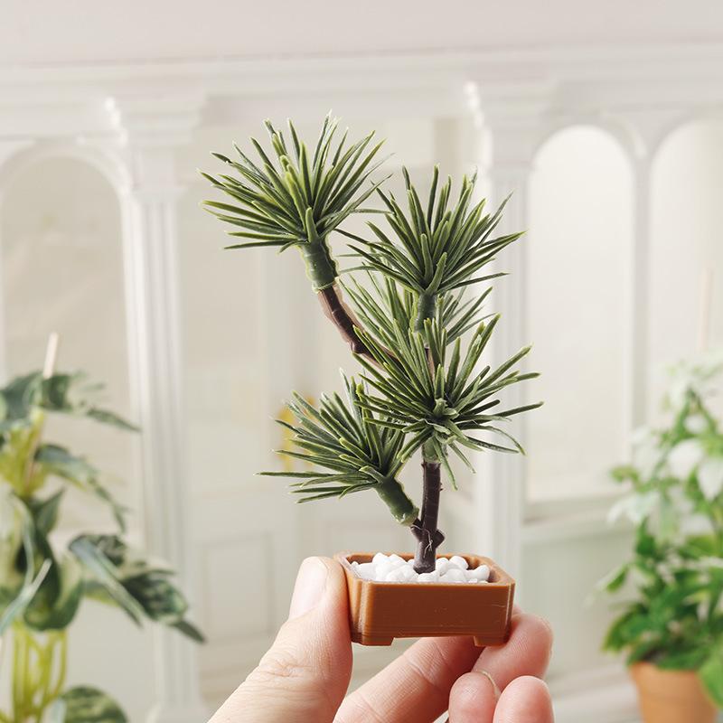 1Pcs 1/12 Dollhouse Simulation - Bonsai Garden Ornaments ulasan dan harga