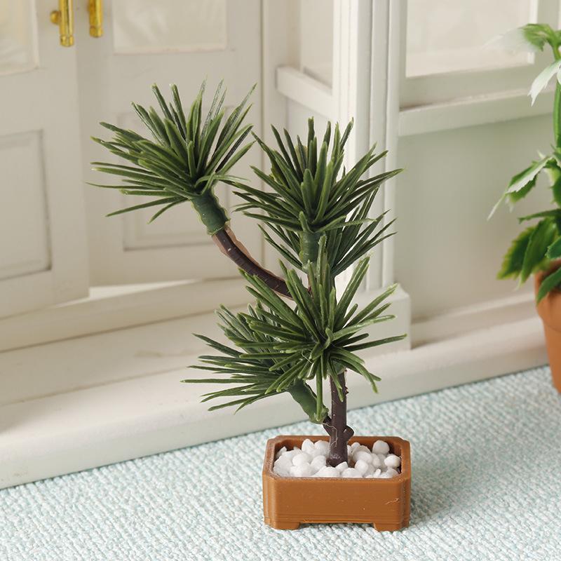 1Pcs 1/12 Dollhouse Simulation - Bonsai Garden Ornaments ulasan dan harga