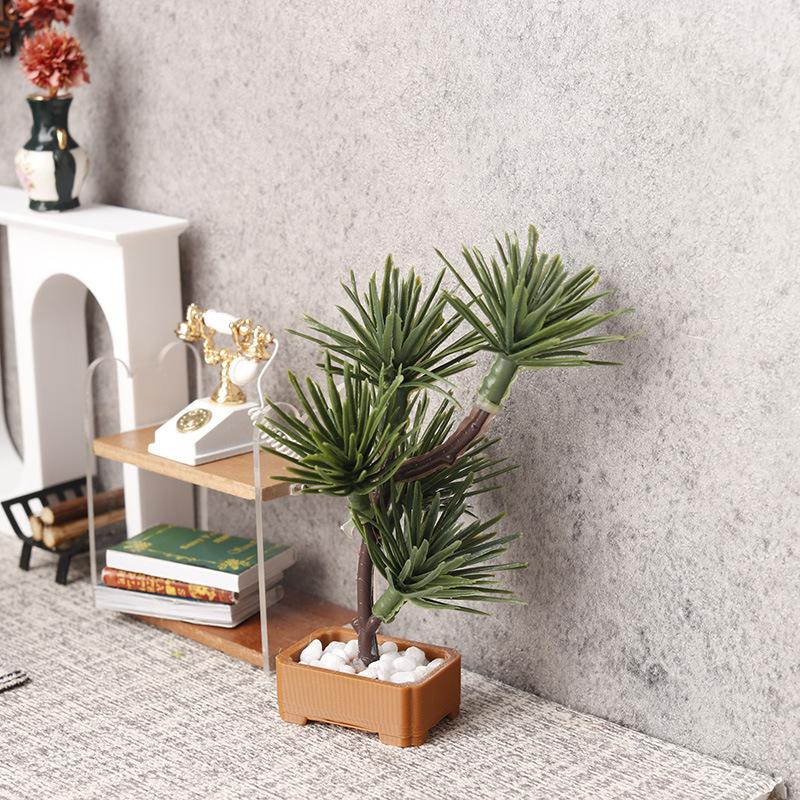 1Pcs 1/12 Dollhouse Simulation - Bonsai Garden Ornaments ulasan dan harga