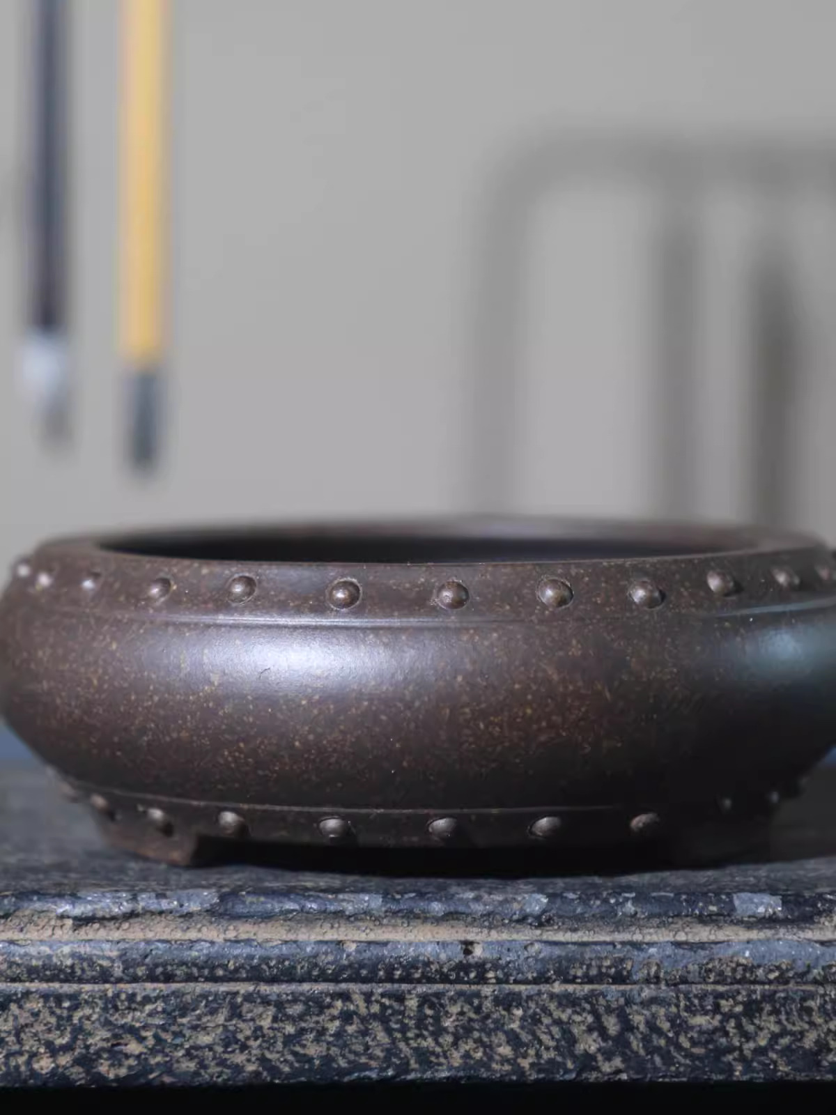 Ceramic Circle Bonsai Pot, Mad - Bonsai Garden Chinese Garden ulasan dan harga