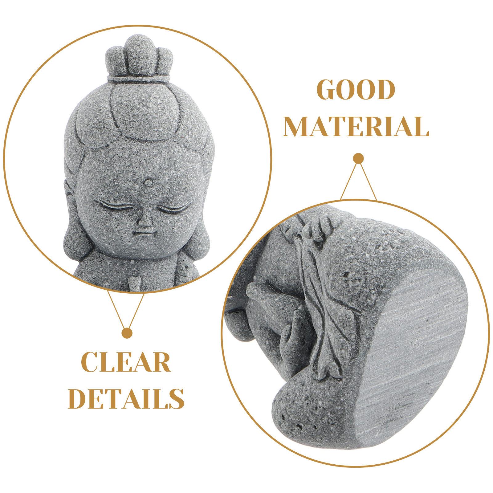Exquisite Mini Guan Yin Stone  - Bonsai Gardening ulasan dan harga