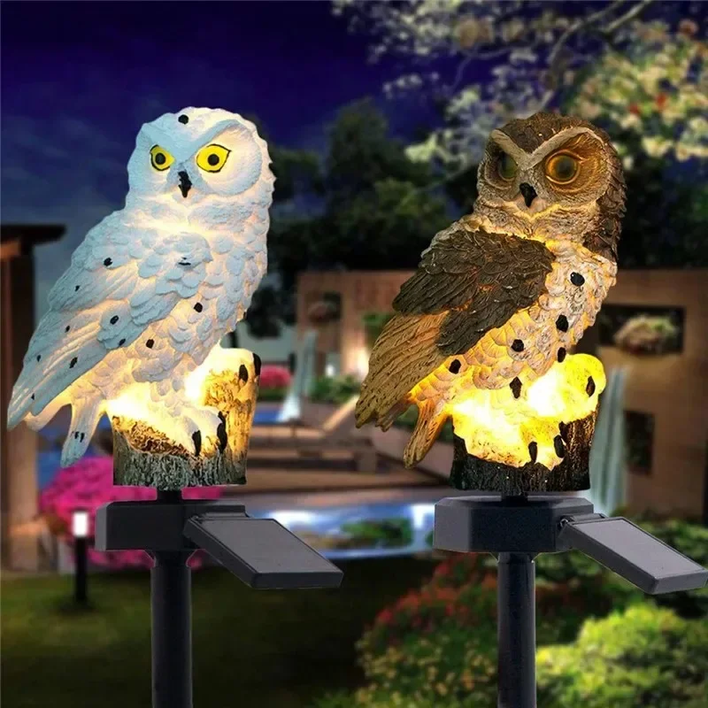 Solar Owl Statue Garden Light  - Bonsai Garden Ornaments ulasan dan harga