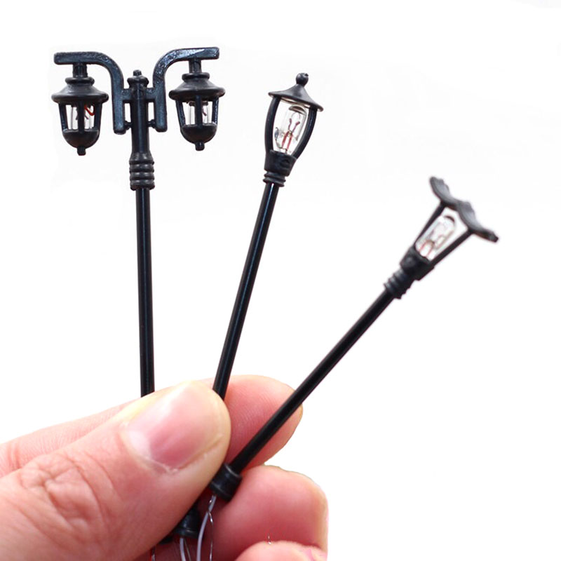 4Pcs Miniatures Road Light Mic - Bonsai Garden Chinese Garden ulasan dan harga