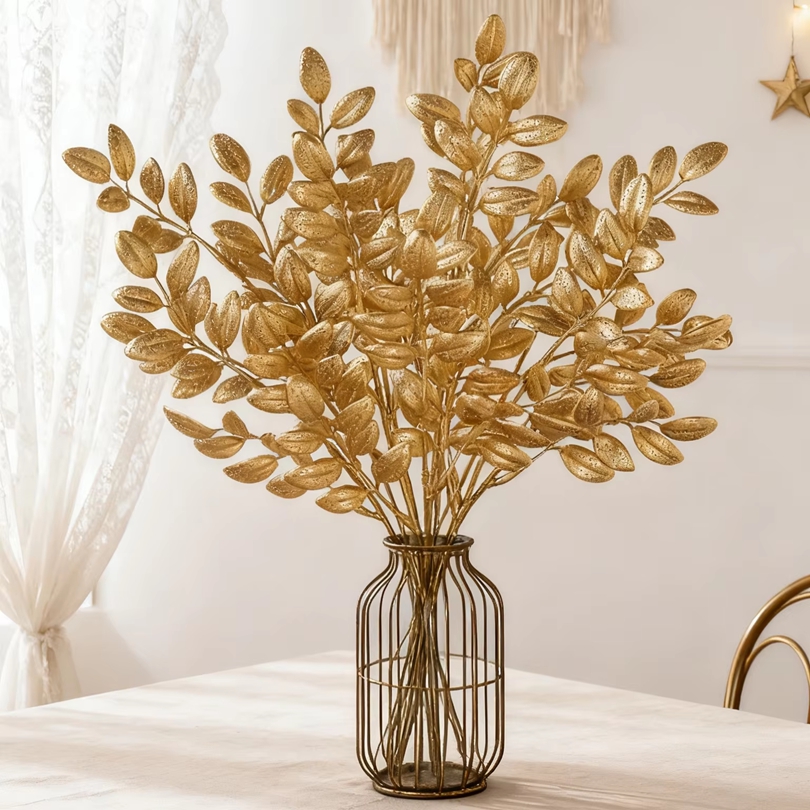 10Pcs Artificial Plants Golden - Bonsai Garden Bench ulasan dan harga