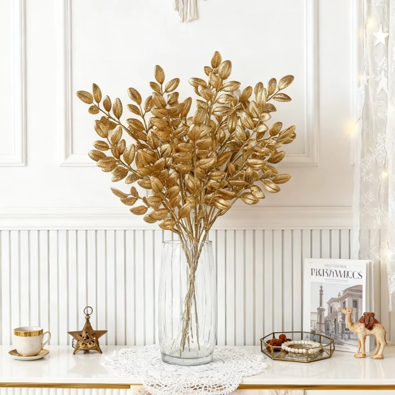 10Pcs Artificial Plants Golden - Bonsai Garden Bench ulasan dan harga