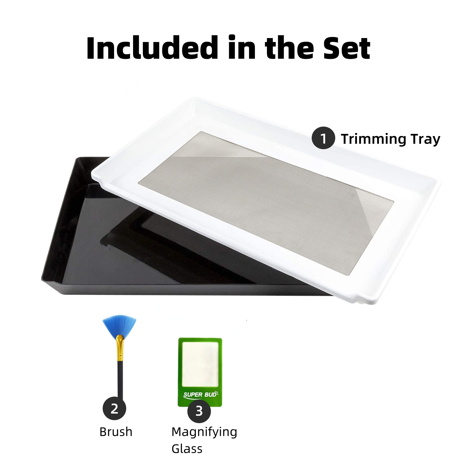 2-in-1 Trimming Tray Harvest T - Bud Scissors Fine ulasan dan harga